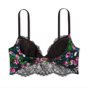 Victoria's Secret So Obsessed Unlined Corset Top in Moonlit Garden